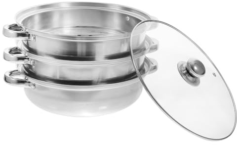 MAGICLULU Vaporera Inoxidable Olla De Vapor Multifuncional Para Alimentos Cesta De Vapor Reutilizable
