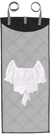 Tappetino da stiro portatile, coperta di ferro sulla porta - 45.28in Vertical Steamer Pad Fire -heof - Cotton/Oxford Cloth Conveniente Resistente al calore pieghevole Spazio per viaggi residenziali pe