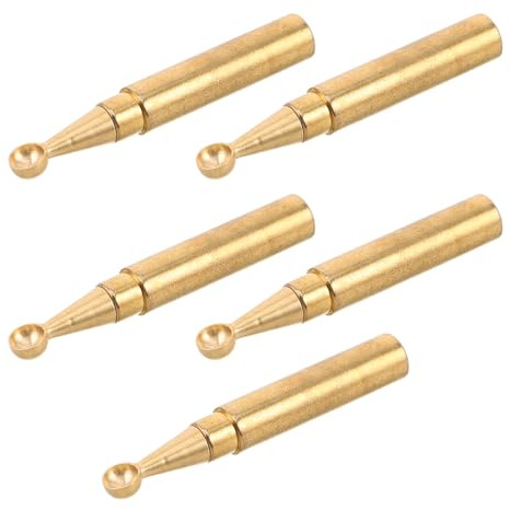 DOITOOL 5 Sets High-resistance Soldering Pen Tips with Wax Spoon Replacement for Welding and Pyrography Tools, Heating Wire Tips for DIY Electronics and Craft Projects