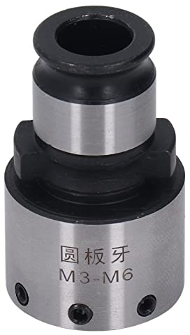 Aramox GT12 Pinza per Filettatura Tonda Pinza per Filettatura in Acciaio Al Carbonio M3 M6 19mm OD 20mm Die ID 45mm Profondità Chuck per Tornio Trapano a Colonna Fresatrice Utenti