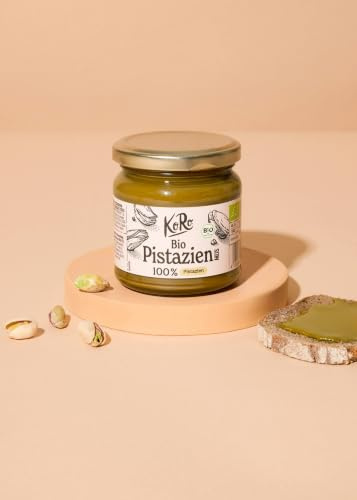 KoRo - Purée de pistache bio 100% pistaches 200 g - Source de protéines - Texture ultra crémeuse - Bio