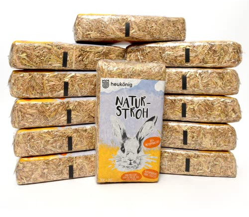 Bubimex Naturstrohhalm für Kleintiere, 30 l, Beige