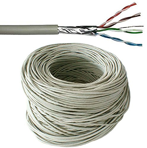 100m CAT5e FTP Shielded Cable Reel/Drum - Pure Copper - Ethernet Network LAN RJ45 - CableFinder