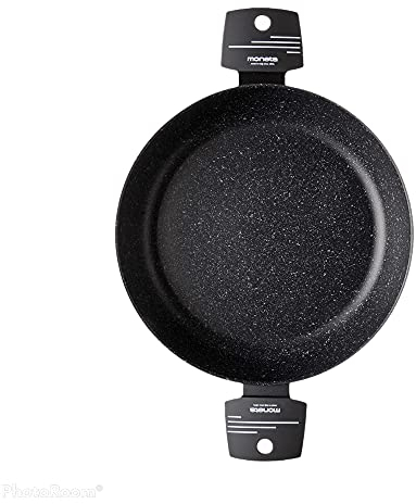 Moneta Yes Tegame 2 Manici, 28 Cm, Artech Stone Ultra, Nero