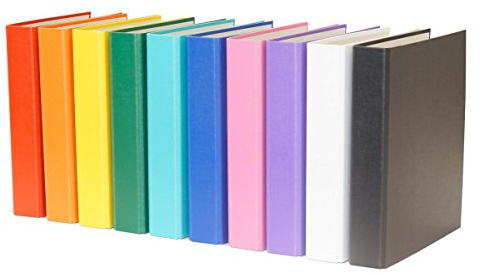 10x Ringbuch/DIN A5 / 2-Ring Ordner / 10 Farben