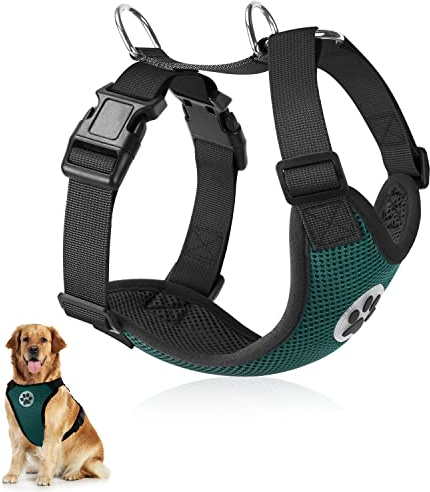 SlowTon Hundegeschirr für Hunde, No Pull Sicherheitsgeschirr Kleine Mittlere Hunde Brustgeschirr Dog Harness Weich Gepolstert Atmungsaktiv
