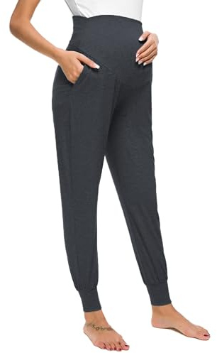 Love2Mi Pantalon de loisirs pour femmes enceintes, leggings de grossesse, pantalon de jogging extensible et confortable