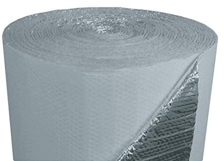 US Energy Products Double Bubble White/Foil Reflective Insulation (500sqft = 48in x 125ft) Roll Metal Building, Concrete Slab, Pole Barn, Crawlspace, Basement, Ceiling, Wall, Radiant Flooring ETCF