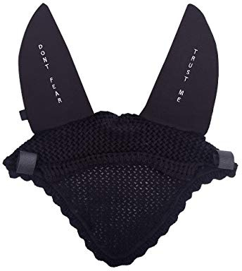 QHP Bonnet Anti-Mouches Don't Fear - Noir - Cheval