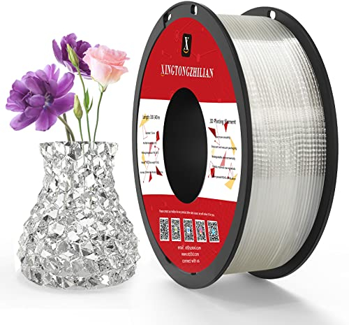 PETG+ Filament 1,75 mm, PETG+ 3D Drucker Filament 1Spule (2.2lbs), Genauigkeit +/- 0,02 mm, PETG+ (A-Transparent)