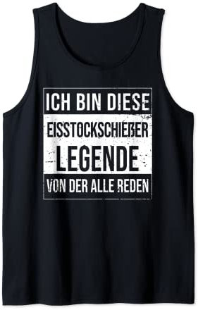 Eisstock-Curling Geburtstag geboren Legende Eisstockschießen Tank Top