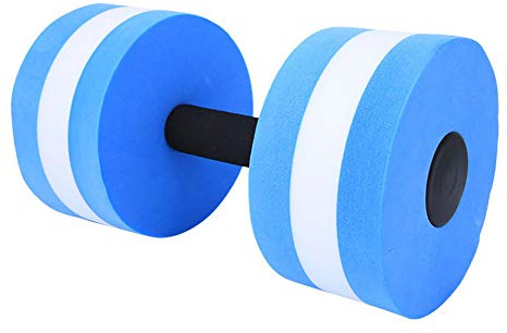 Haltère fitness aquatique mousse bleue, pour homme femme, aérobic piscine, entraînement résistance eau, gym aquatique