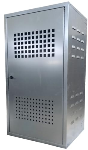 Copribombola gas da esterno zincato 6/10 (PUGLIELLI SRL certificata ISO 9001:2015) con kit di montaggio (80 x 45 x 42)