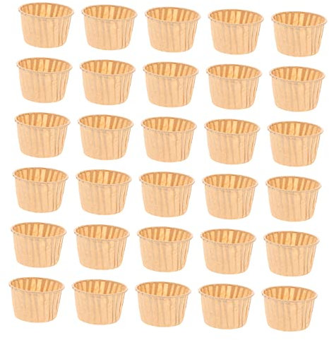 Zerodeko 100pièces Moules Cupcake Papier Sulfurisé Caissettes à Cupcakes Résistantes Graisse Pour Cuisson Et Emballage