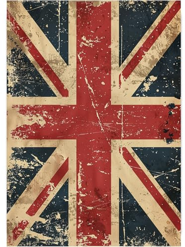 Shopagift Vintage Union Jack Britain UK Metal Poster Wall Sign Man Cave Shed Bar Bedroom Home Kitchen - A3