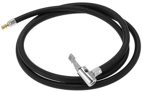 A ABSOPRO Tubo De Extensión Para Inflador De Neumáticos Negro 1Pc Nylon | 160Cm, M8X0.8, 15.5Mm Od, Conexión Rápida, Metal, Dorado