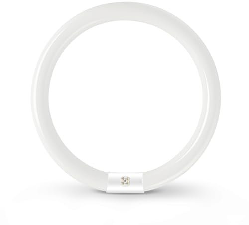32W Tubo Fluorescente T9 Rotondo G10Q a Risparmio Energetico, Tubo Al Neon Bianco Freddo 6500K, Luce Anulare a Basso Consumo Energetico, Adatto per Cucina, Corridoio, Scale, Camera da Letto, 1 Pezzi