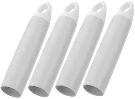 OUNONA Plastic Broom Handle Grips Easy Installation 4pcs Replacement End Caps with Hanging Hole Comfortable Grip for Cleaning Tools and Dustpan Poles