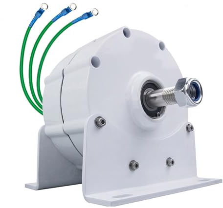 HENGJINGTR Generador De Imán Permanente De Alta Potencia De 16 000 W, Alternadores Monofásicos Trifásicos De CA De 12 V-220 V Y Bajas Revoluciones, Sin Engranajes, para Aerogeneradores,220V