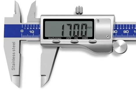 Herramienta De Medición De Calibre Digital 150mm / 6ih, Calibrador Vernier Electrónico De Acero Inoxidable con Pantalla LCD, Herramienta De Calibre De Micrómetro Digital para Bricolaje, Hog