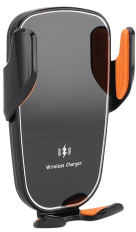 PUSOKEI Cargador de Automóvil Inalámbrico, Soporte para Teléfono del Automóvil, Carga Rápida de 15 W, con una Junta de Bola Ajustable de 360 Grados y una Liberación Táctil, para
