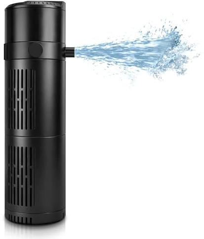 18W Aquarium Filter Pumpe für 150-380L Fischtank, 8W UVC Klärer Aquarium, 1200L/h Kristallklar Algenvernichter Wasserpumpe Luftzufuhr Strömungspumpe für Süß- und Salzwasser Aquarien