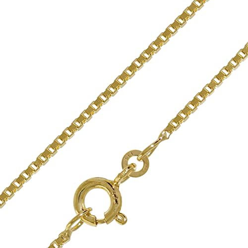 trendor Halskette 333 Gold Venezia für Damen und Herren, Breite 1,2 mm | diese Goldkette ist ein Schmuckstück, schöne Geschenkidee, Kette aus Echtgold