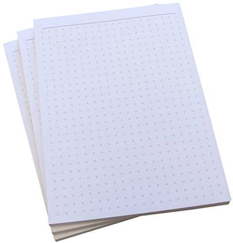 Druckerei Scharlau 1x Notizblock - gepunktet in Grau - 50 Blatt - Staffelpreise verfügbar - DIN A6 Format (22396)
