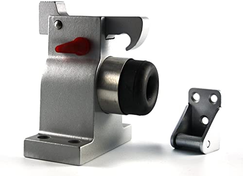 Massiver Türstopper TS-83030 aus Aluminiumguss grau Bodenmontage mit Arretierung