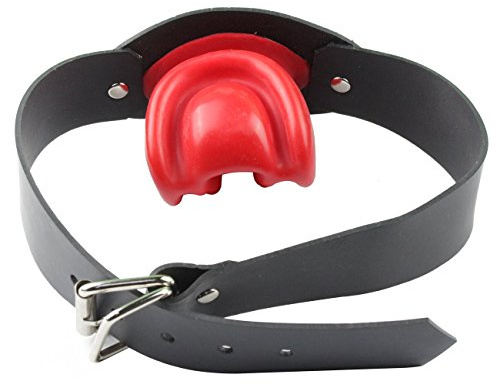 MFMYEE 100% SM Latexknebel BDSM Adult Slave Cosplay Sexspielzeug (Rot)