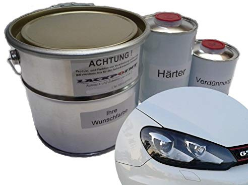 Lackpoint 1,75 Liter Set 2K Autolack für VW Farbe LB9A B9A Candyweiß Weiß Trendlack
