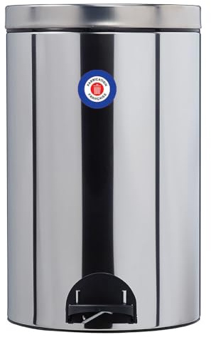 ROSSIGNOL Poubelle de cuisine, Poubelle 20L, Poubelle à pédale, Fabrication française, Seau intérieur amovible avec anse, Pratique ELORA