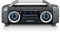 Lenco Boombox - IPX4 wasserdichte Bluetooth 5.0 Boombox - integrierter 4400mAh Akku - 25 Watt RMS - FM Radio Empfänger - Lichteffekte - Equalizer - Kabeloses Musikstreaming - Schwarz SPR-100BK