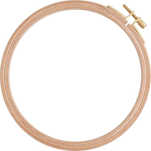 Stickring 3-fach verleimt Buchenholz Stickrahmen Sticken Ø 15,5 cm
