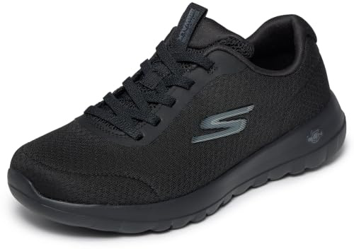 Skechers Go Walk Joy - Ecstatic dam Sneaker | Luftkyld Goga Mat-sula, 5GEN vadderad mellansula, maskintvättbar, vegan, elastiska elastiska skosnören