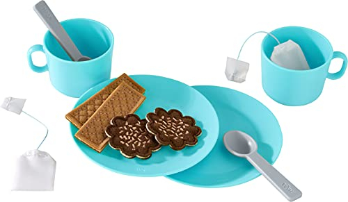 HABA 305727 - Spielgeschirr Teeparty, Küchenspielzeug ab 3 Jahren, bunt