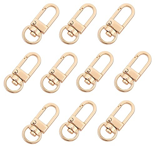 PandaHall 30 Stück Golden Metal Hummer Krallenverschlüsse Drehbare Lanyards Trigger Snap Hooks Riemen Für Schlüsselbund Schlüsselringe DIY Taschen Schmuck Findings Crafts, 34x14x6.5 mm | Drehbare Schlüsselbänder, Karabinerhaken, Band für Schlüsselanhänger, Schlüsselanhänger, DIY, Taschen, Schmuck, Handwerk