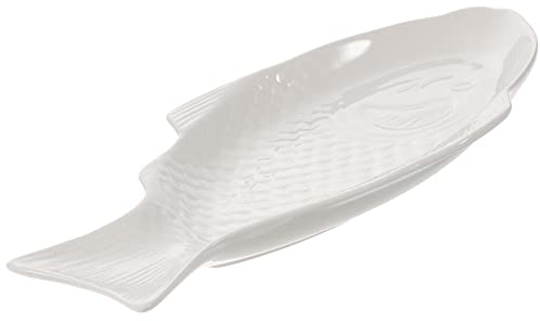 Plato De Cerámica Creativo Forma De Pescado Para Aperitivos Y Almacenamiento Para Cenas Casa Y Restaurantes
