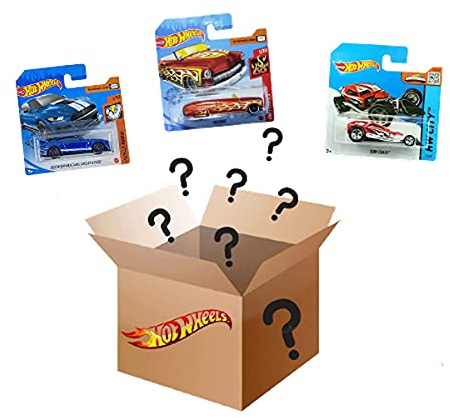 Hot Wheels 3er Pack Fahrzeuge, Toy Cars Diecast 1:64 (Assorted Models), Geschenk für Sammler und Kinder