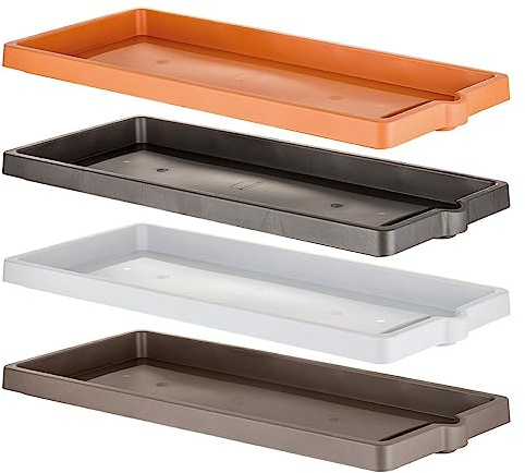 1PEZZO SOTTOVASO PER FIORIERA RETTANGOLARE cm 94 x 36 x 5,5 - cappuccino