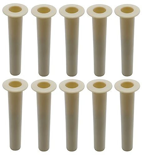 Poolzilla Lot de 10 manchons et capuchons pour poteaux de clôture de sécurité de piscine | Peuvent être utilisés avec du béton, des pavés, des terrasses, du sol