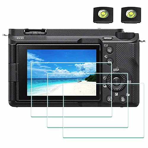 ULBTER Displayschutz Schutzfolie für Sony Alpha A6700 ZV-E10 II A7C II ZV-E1, Displayschutzfolie ZVE10 II 7C II A7CII 6700 ZVE1 Kamera & Blitzschuhabdeckung Zubehör, 9H Härte Glas -[3+2 Stück]