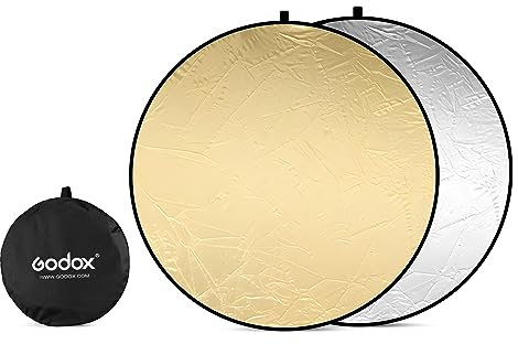 GODOX Réflecteur 5 en 1 Pliable Réflecteur de Lumière avec Sac de Transport, Portable Réflecteur Photo pour Studio Vidéo (2 in1 80CM)