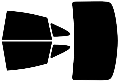 Lámina tintada a medida para 2 F44 Gran Coupe de 4 puertas 2019... trasera/ventanas laterales (35% negro medio)