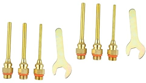 Happyyami Heißklebepistole Spitze Düse Heissklebepistole Düsen 8 Stk Klebedüse Cht Düse Kleber-kit Düsenteil Dünn Abkleben Kupferdüse Heißklebepistole Kabellos