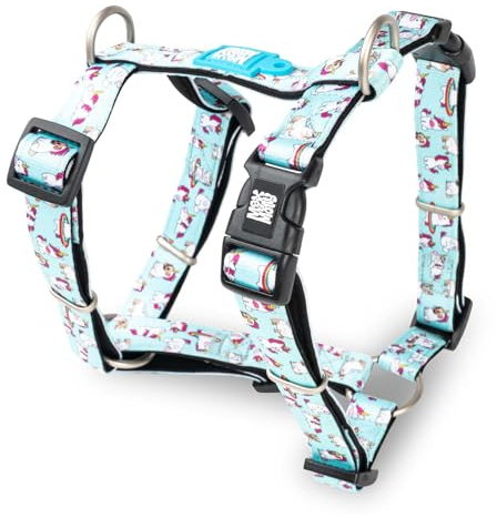 Max & Molly Hundegeschirr in H-Form, Ultrabequemes Geschirr Hund aus Neopren für kleine Hunde, Unicorn/S, Gepolstert, Sicher & Ultraleicht – Komfort für deinen treuen Begleiter