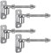 Insaga Torscharnier, M12 Schwerlast Gartentorscharnier 4er 16mm Haken zu Bolzen Stift Aufhänger Edelstahl Metall Haken auf Platte Halterung Hardware für Bauernhof Tor/Holzzaun/Einfahrt, 440lbs, 15cm