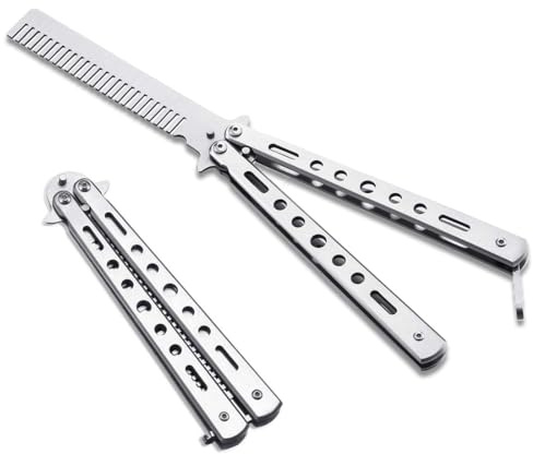 PLABBDPL Butterfly Kamm Schmetterlings-Kamm Faltbarer Taschenkamm Frühlings Haar Kamm für Haar Barberkamm Haarstyling Zubehör Training Schmetterling Stil Kamm