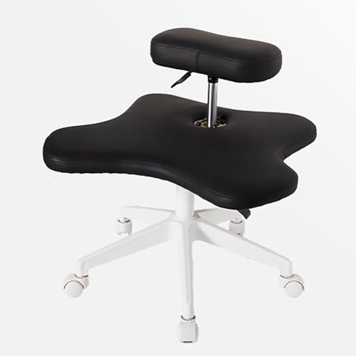 Ergonomischer Kreuzbeinstuhl mit Rädern – höhenverstellbarer Kniestuhl für Büro, Zuhause, Yoga-Enthusiasten und Meditationsfanatiker