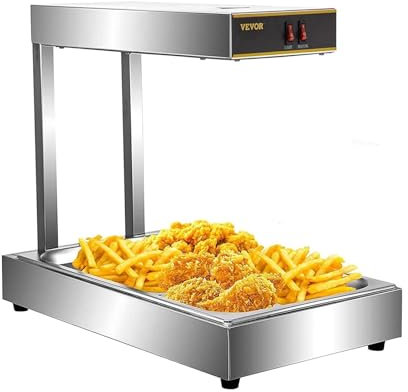 Lampada riscaldante for Patatine Fritte, 30-85℃ Lampada riscaldante for Alimenti 1000W Lampada riscaldante Commerciale Indipendente Riscaldatori for Alimenti for Catering Forniture for ristoranti